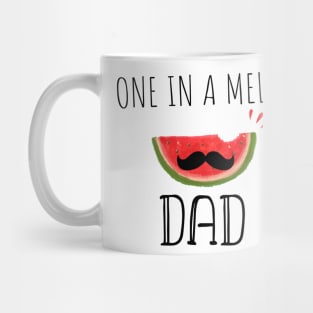 One In A Melon Dad- Funny Watermelon Summertime Gift Mug